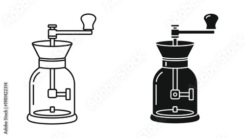 Coffee Grinder Manual Grinding Device Vintage Kitchen Tool