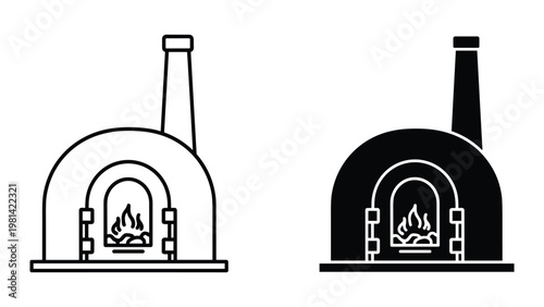 Pizza Oven Fire Cooking Commercial