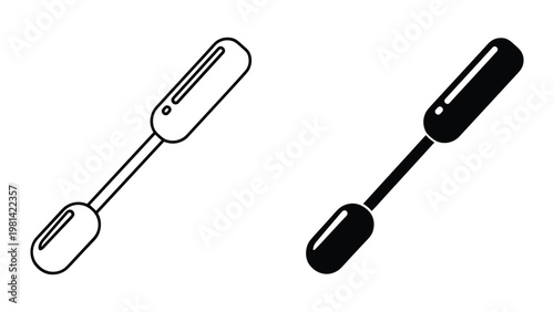Mascara Brush Wand Tool Icons