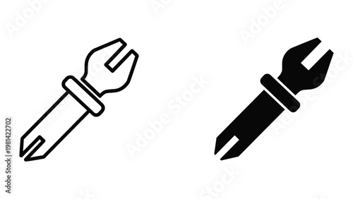 Wrench Icon Tool Repair Mechanic Service Industry
