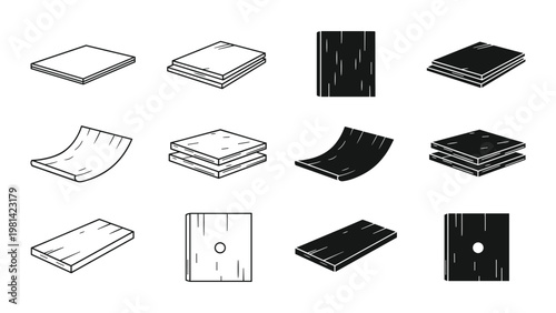 Wood Layers Material Swatches Textures Slices