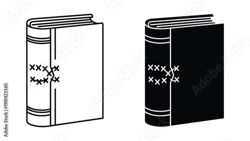Book Binding Technique Design Symbol Commercial Use