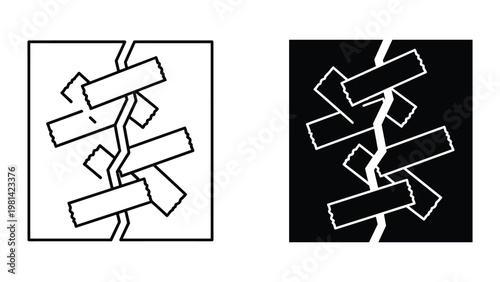 Repair Crack Tape Metaphor Commercial