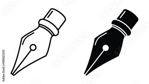 Pen Nib Vector Graphic Writing Tool