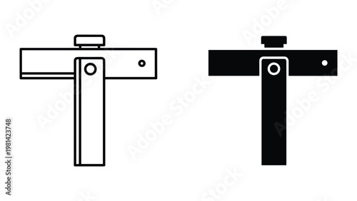 Square Tool Measurement Precision Engineering Symbol