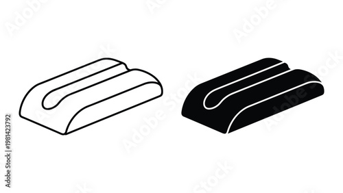 Paper Clip Holder Icon Object Design