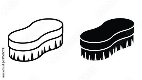 Scrub Brush Icon Vector Design