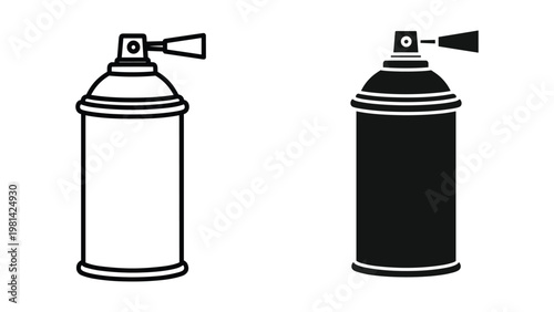 Spray Can Icon Vector Art Graphic Design