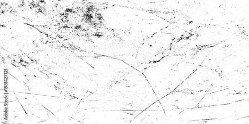 Black and white grunge frame. rough and dirty texture wall  black dust overlay grunge texture with distressed grain noise effect.  wall texture with cracks scratches and dust 