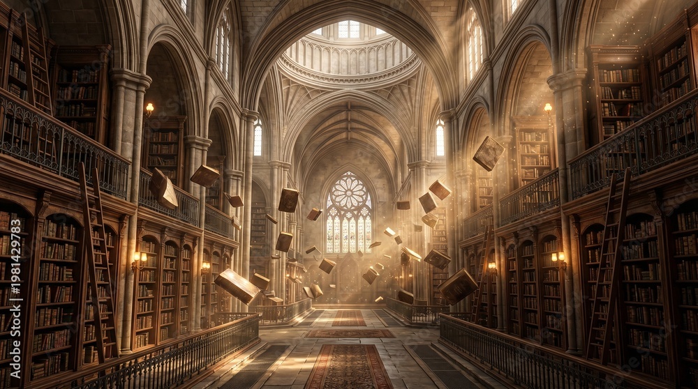 Obraz premium Mystic Library