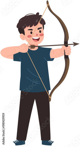 archer with bow and arrow