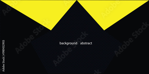 Template corporate concept yellow black grey and white contrast background.