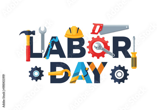 Labor Day Celebration With Tools.