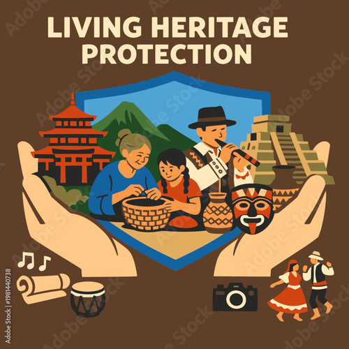 Living Heritage Protection Illustration