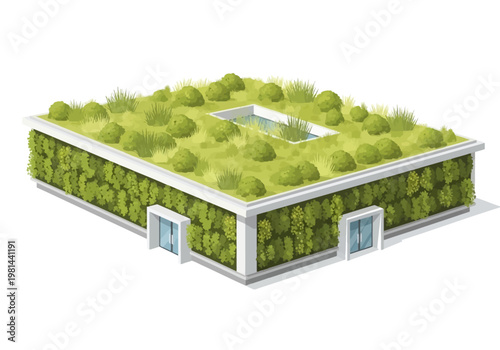 Green Roof Architecture Building Design.