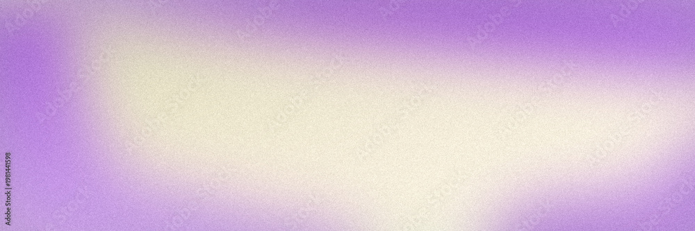 Fototapeta premium Soft lavender gradients frame a bright glowing center on this panoramic abstract background, ideal for website headers, banners, and elegant minimalist presentations.