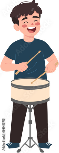boy with drum