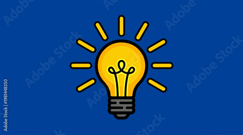 Light Bulb Idea Concept.
