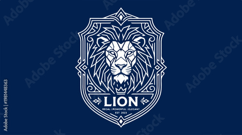Lion Logo Design Emblem.