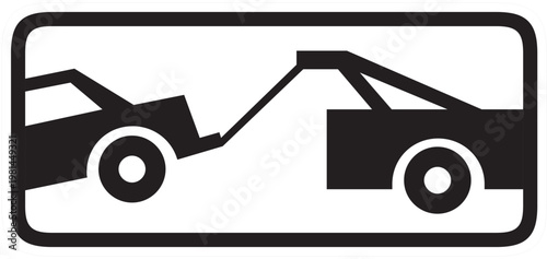 Fotografie TOW-AWAY ZONE FOR PARKING VIOLATIONS, Road signs, Public Information Signs, Tow