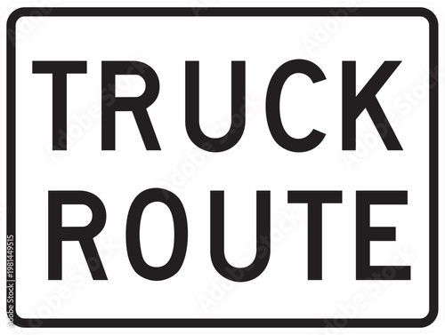 TRUCK ROUTE SIGN