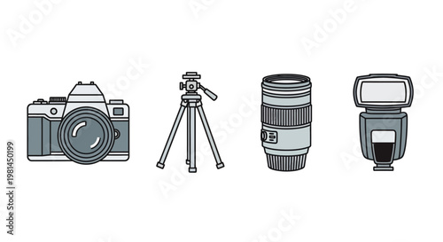 Camera and photography equipment tools.