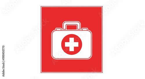 First Aid Kit Icon for Medical and Emergency Preparedness.