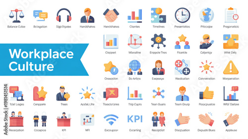 Colorful collection of diverse emoji characters representing various professions and activities Vector