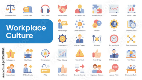 Colorful assortment of icons representing various software applications and tools Vector