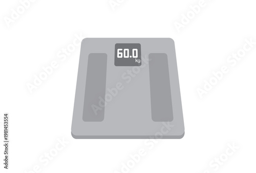 60キロを表示したヘルスメーター（体重計）