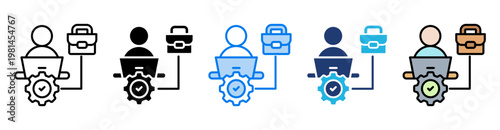 Independent icon set multiple style collection