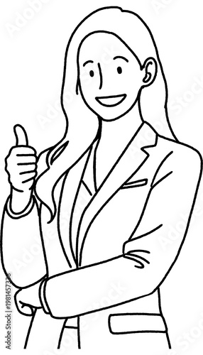 비즈니스-걸-1-라인일러