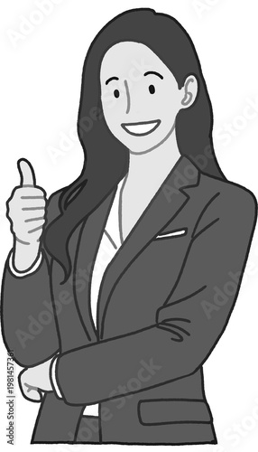 비즈니스-걸-1-흑백