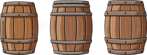 WebThe image shows three cartoon-style wooden barrels
