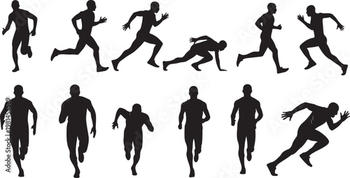 Set of military icons on transparent background flat design vector illustration representing army elements and war symbols.