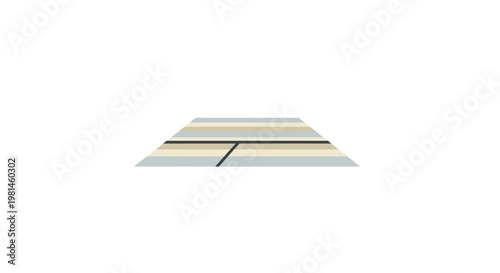 Abstract Geometric Shape with Lines and Stripes.