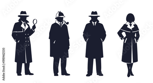 Detective Silhouettes: Mystery, Investigation, and Classic Style