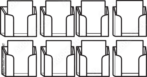 A collection of isometric illustrations of various electric guitars and basses Vector