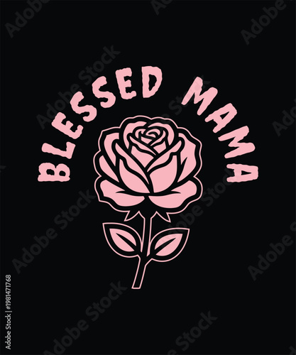 Blessed mama t shirt for mothers day trendy mom outfit