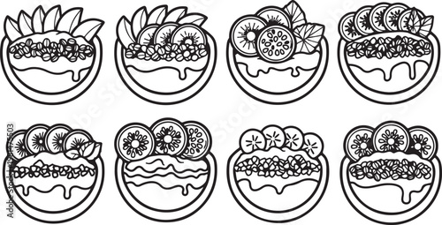 Intricate mandala patterns with floral and geometric designs Vector