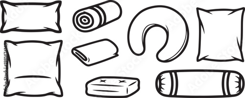 Illustration of the number 21 in various types and styles Vector
