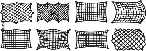 Illustrations of various architectural roofs with different patterns and designs Vector