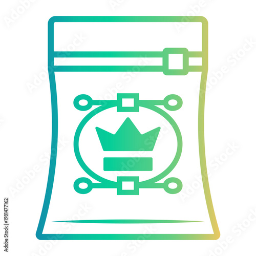 branding Line Gradient Icon