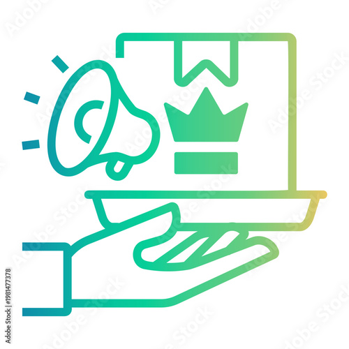planning Line Gradient Icon