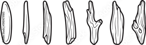 Hand-drawn sketches of various styles of shoes and boots Vector