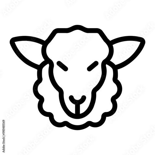 sheep Line Icon