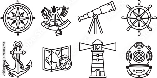 Various medieval siege weapons and contraptions used in warfare Vector