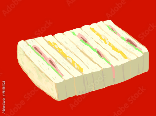 サンドイッチのベクターイラスト/Vector illustration of sandwiches