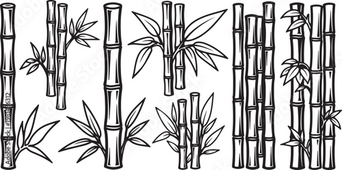 Elegant black and white illustration of a botanical garden archway with decorative ironwork Vector