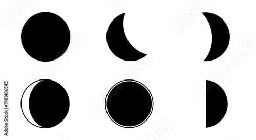 Phases of the Moon: Celestial Cycle from New Moon to Full Moon and back